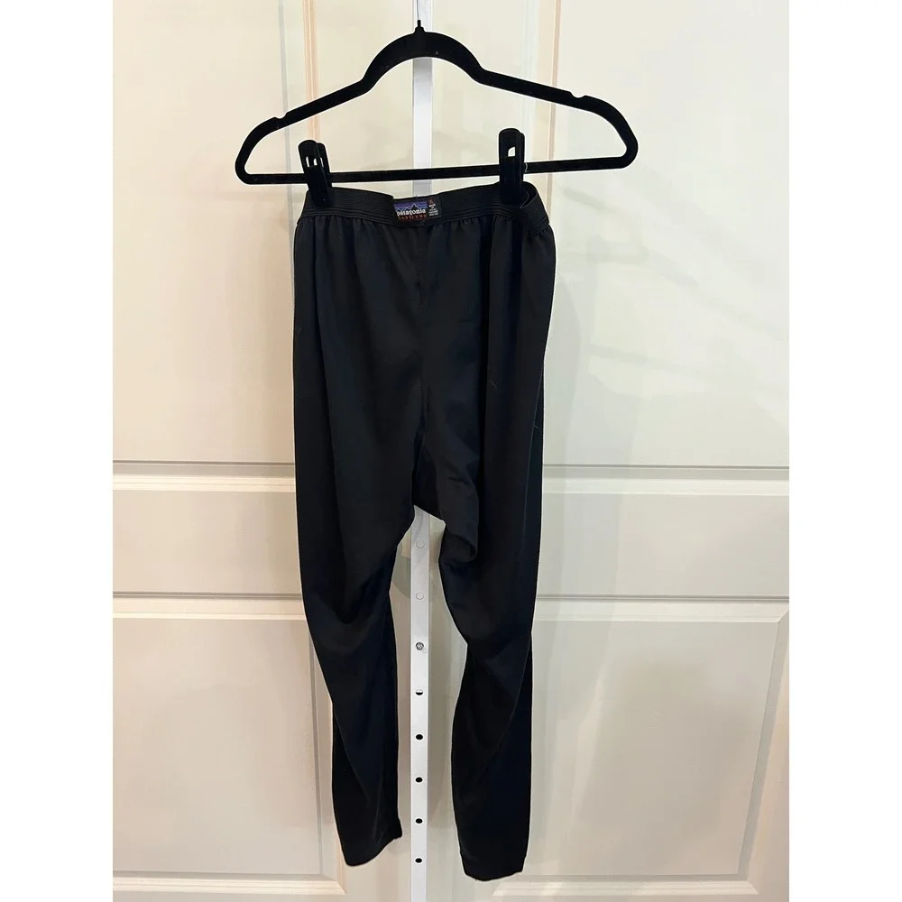 Patagonia Capilene Mens XL Black Base Layer Leggings Made in USA Thermal Pants - Picture 2 of 6